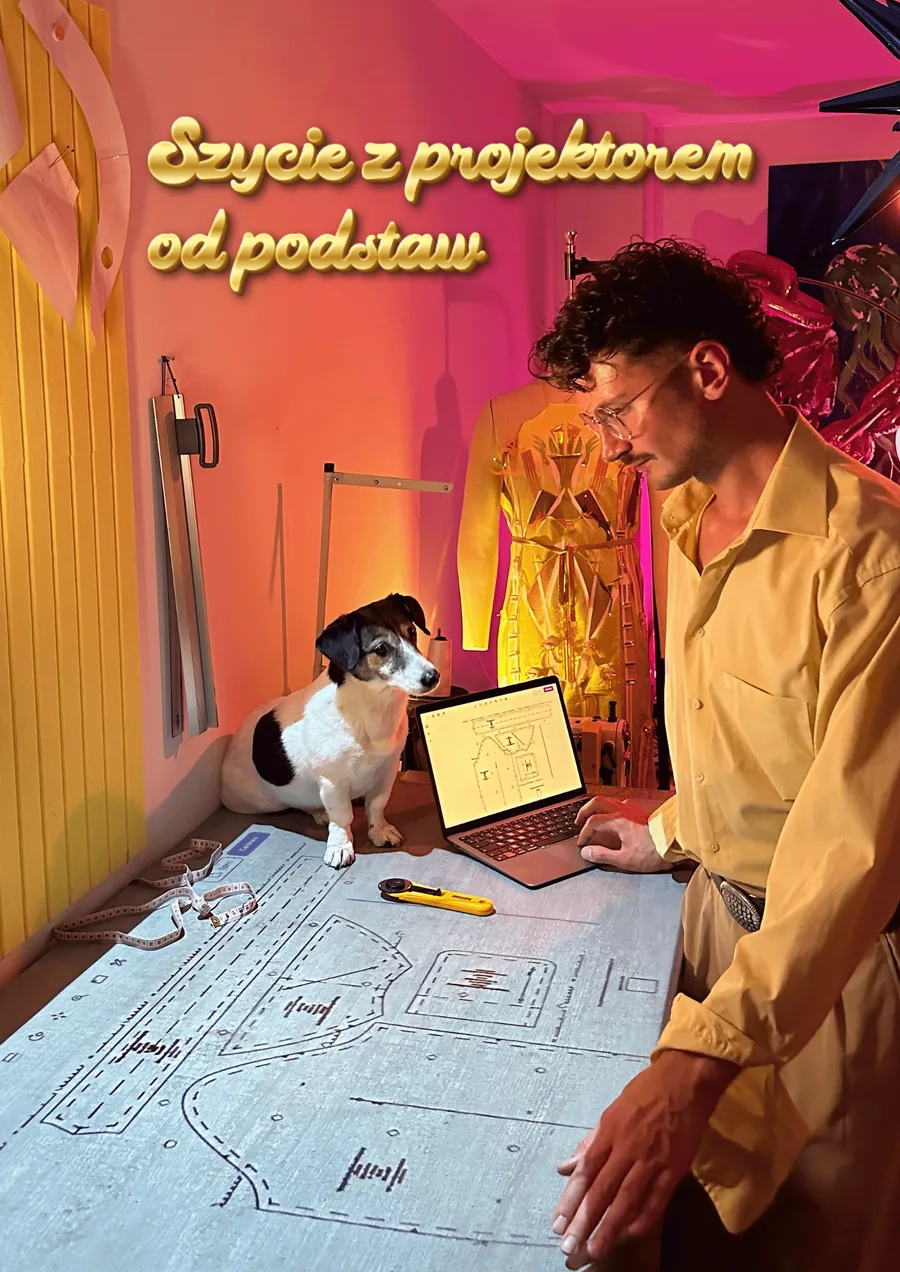 Szycie z projektorem od podstaw